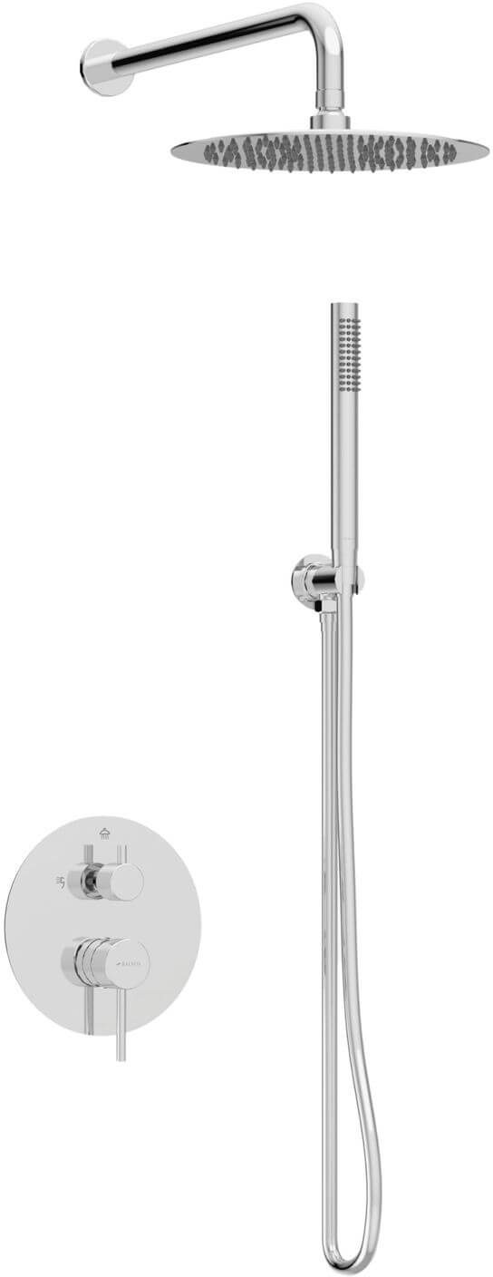Balneo Cascade sprchová súprava nástenná s dažďovou sprchou chrómová H0301010606
