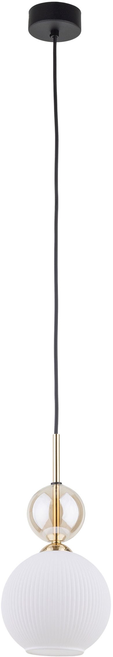 TK Lighting Sophia Cognac White závesné svietidlo 1x10 W biela-zlatá 11590