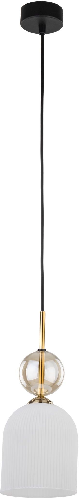 TK Lighting Sophia Cognac White závesné svietidlo 1x10 W biela-zlatá 11020