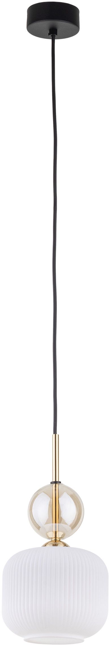 TK Lighting Sophia Cognac White závesné svietidlo 1x10 W biela-zlatá 11589