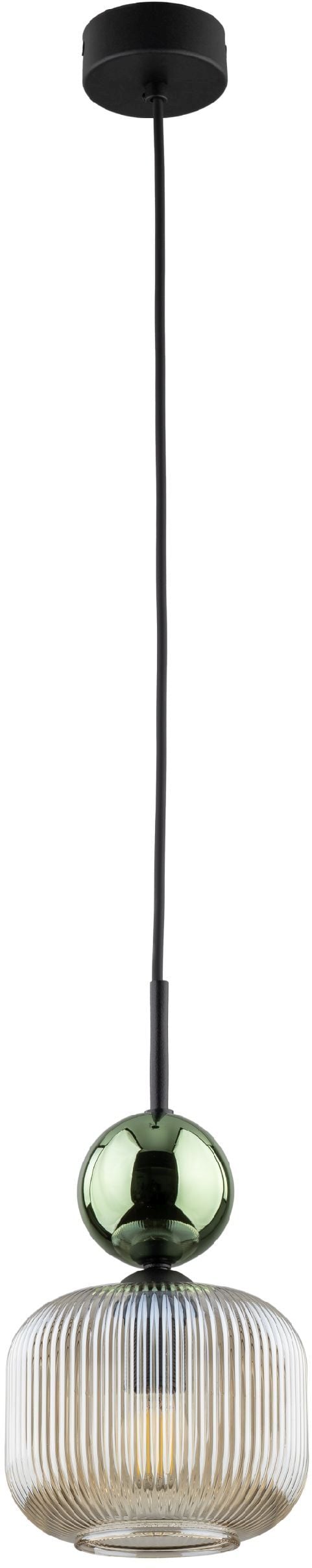 TK Lighting Sophia Green Cognac závesné svietidlo 1x10 W zelená-hnedá 11144