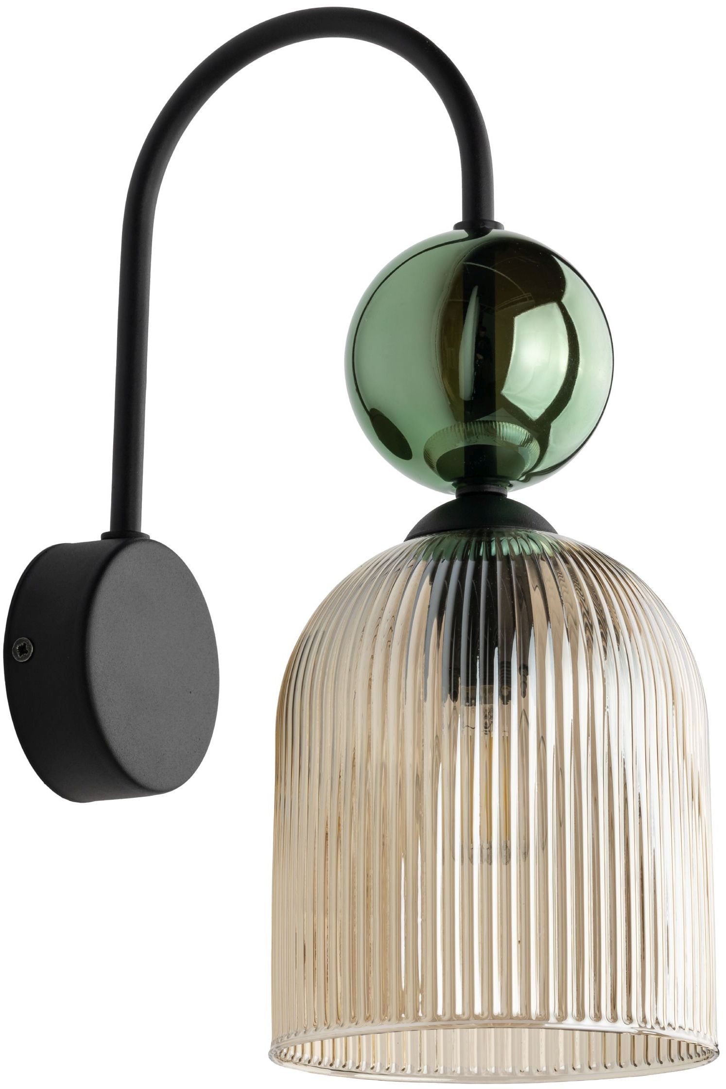 TK Lighting Sophia Green Cognac nástenná lampa 1x10 W zelená-hnedá 11143