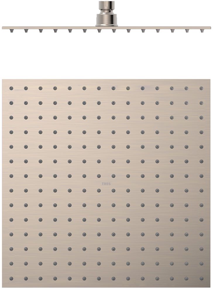 Tres Exclusive horná/hlavová sprcha 30x30 cm štvorec oceľová 134315012AC