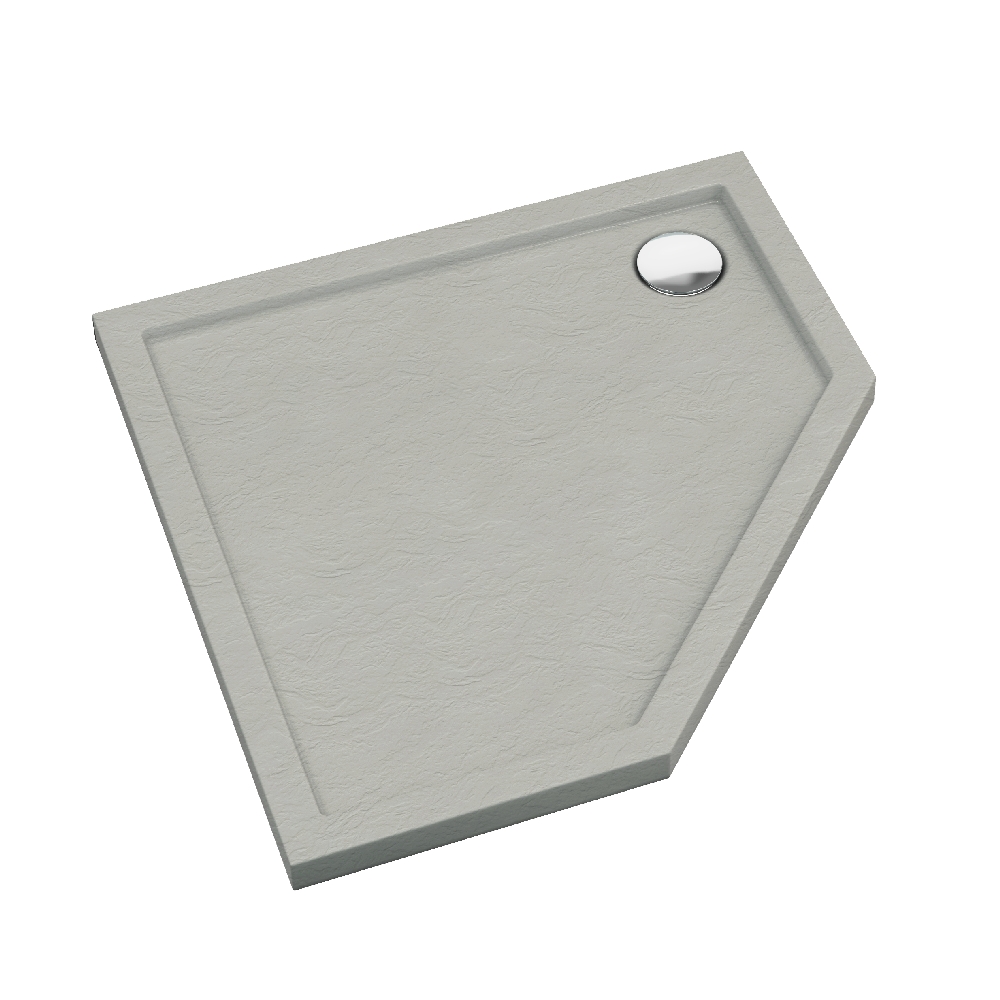 Schedline Sharper Cement Stone obdĺžniková sprchová vanička 80x80 cm cementová 3S.S1PK-8080/CT/ST