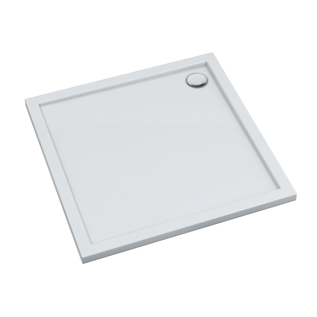 Schedline Sharper štvorcová sprchová vanička 100x100 cm biela 3S.S1K-100100