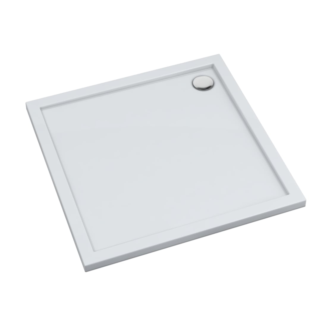 Schedline Sharper štvorcová sprchová vanička 75x75 cm biela 3S.S1K-7575