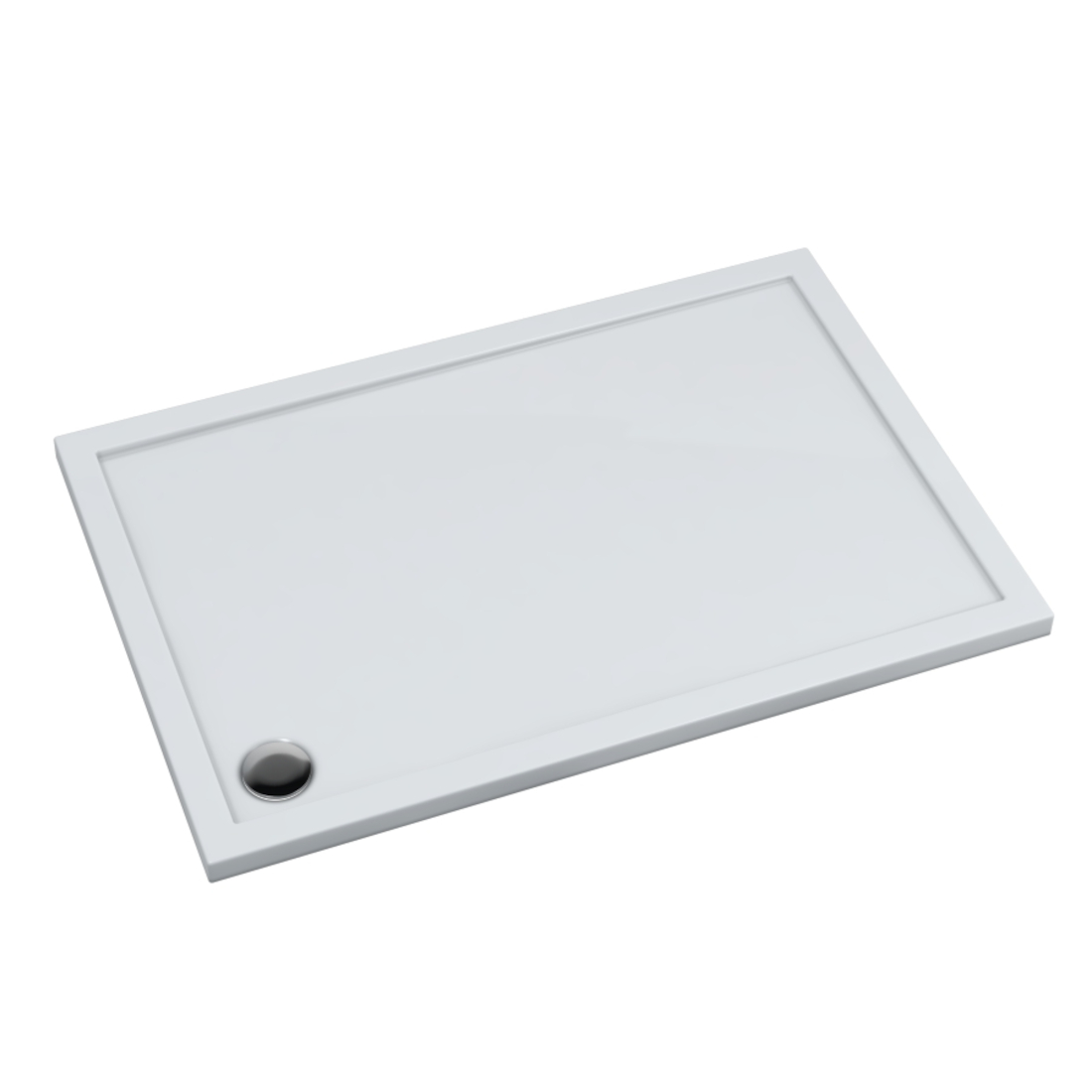 Schedline Sharper obdĺžniková sprchová vanička 140x75 cm biela 3S.S1P-75140