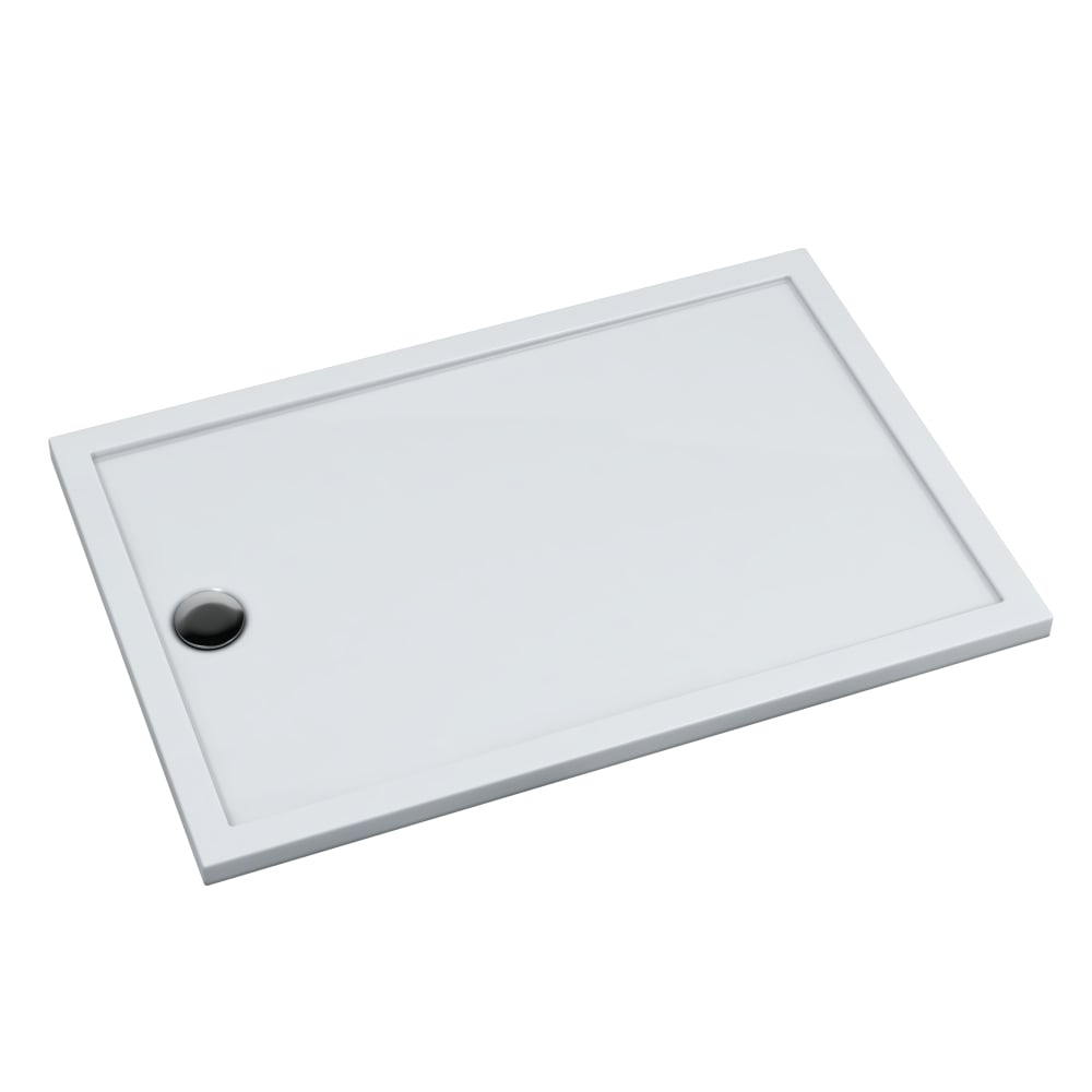 Schedline Sharper obdĺžniková sprchová vanička 130x80 cm biela 3S.S2P-80130