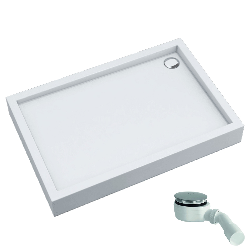 Schedline Favory Plus obdĺžniková sprchová vanička 120x80 cm biela 3ST.F1P-80120