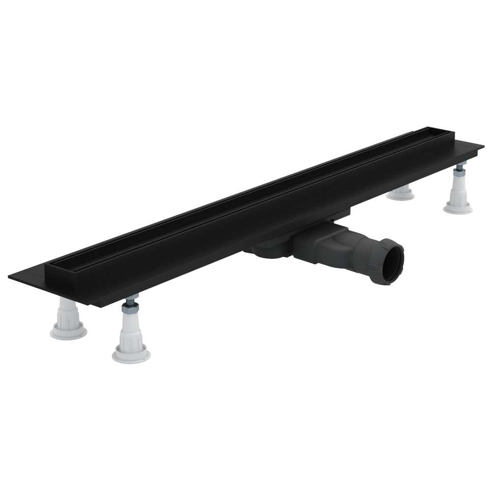 Schedline Slight Line Low Black lineárny odtok 60 cm čierna SOLPLB-60035LOW