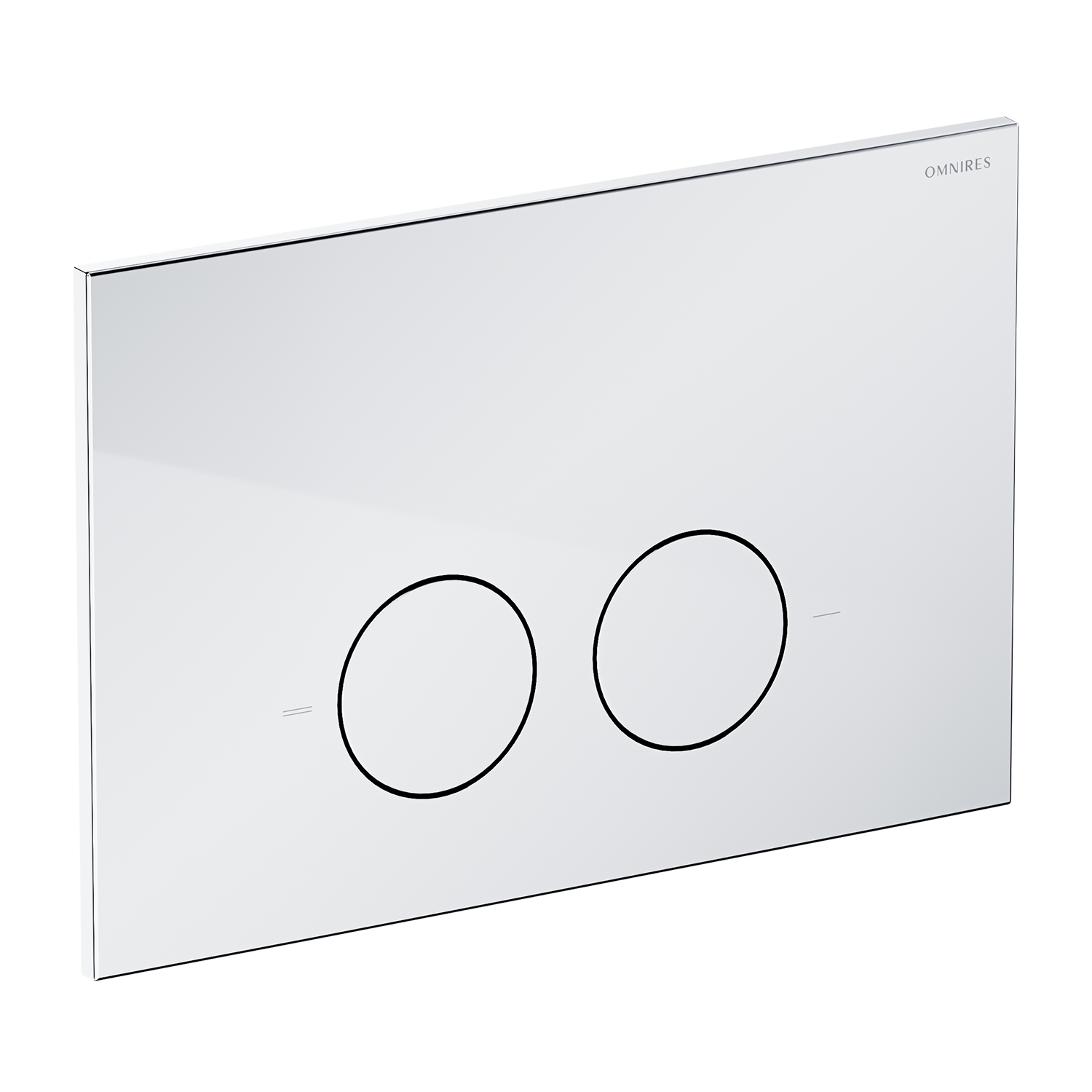 Omnires Minimal splachovacie tlačidlo do toalety lesklý chróm MPS1CR