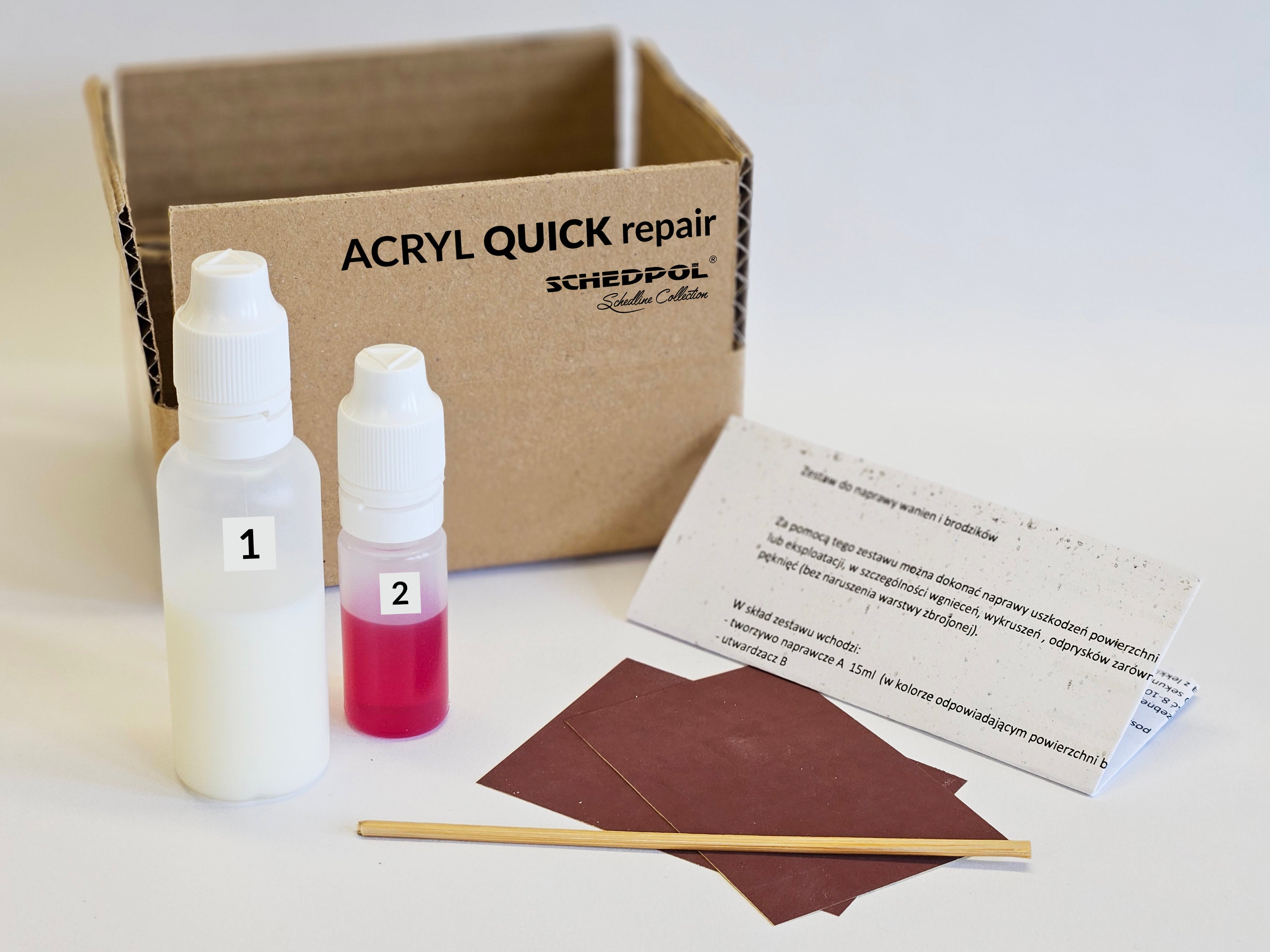 Schedline Acryl Quick Repair Grey Stone opravná súprava SZN1/S/ST