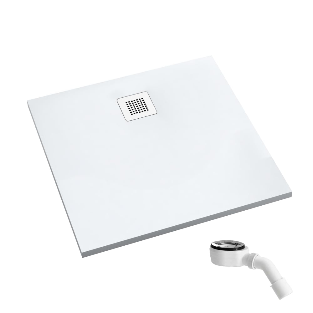 Schedpol Kalait Smooth White štvorcová sprchová vanička 80x80 cm biela 3.3200-M2