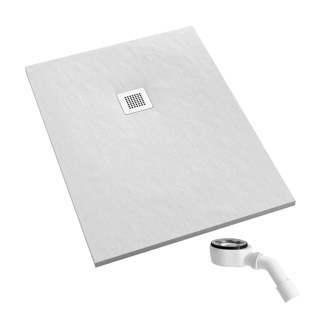 Schedpol Kalait White Stone obdĺžniková sprchová vanička 120x70 cm biela 3.3136/B/ST-M2