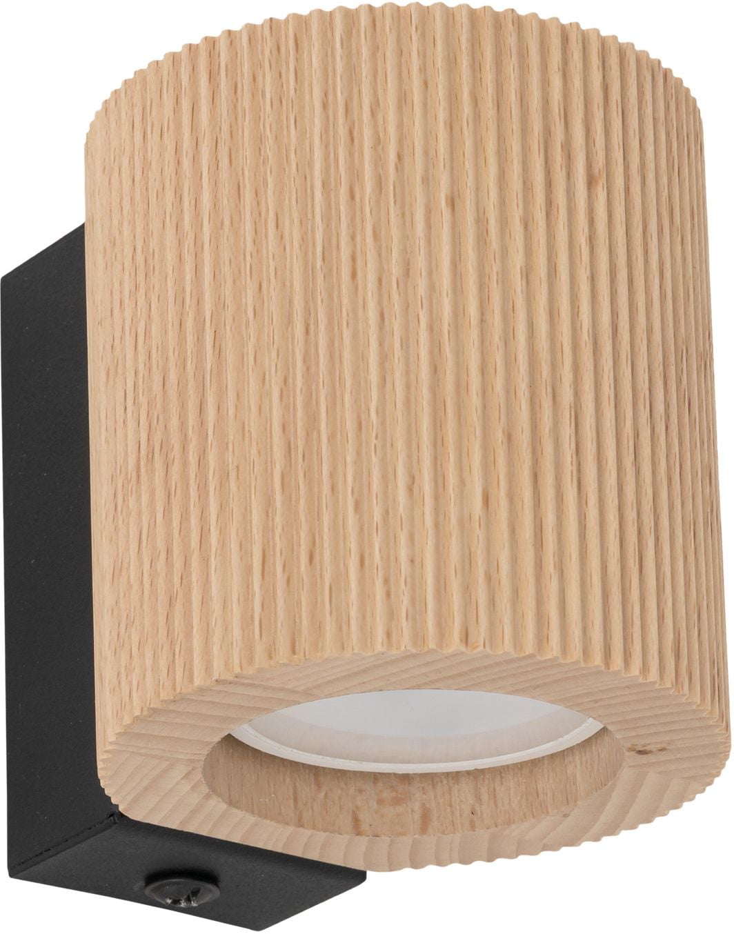 TK Lighting Eve nástenná lampa 1x10 W čierna-drevená 11443