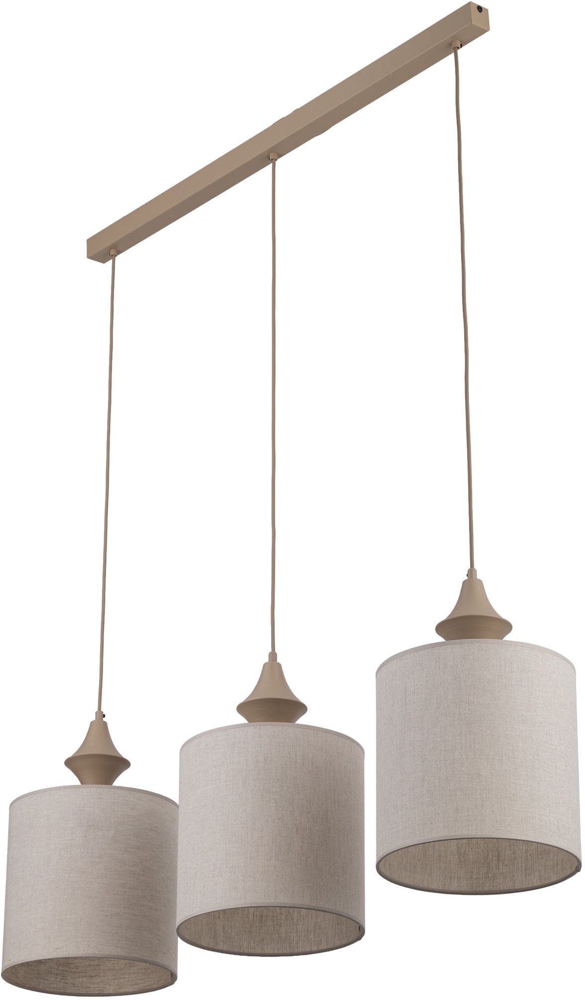 TK Lighting Amura závesné svietidlo 3x15 W sivá/popolnato sivá 11439