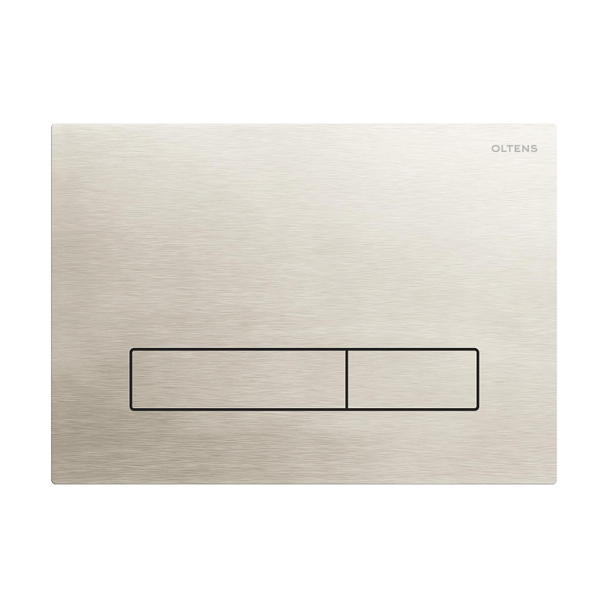 Oltens Torne SteelCore splachovacie tlačidlo do toalety nikel 57000910