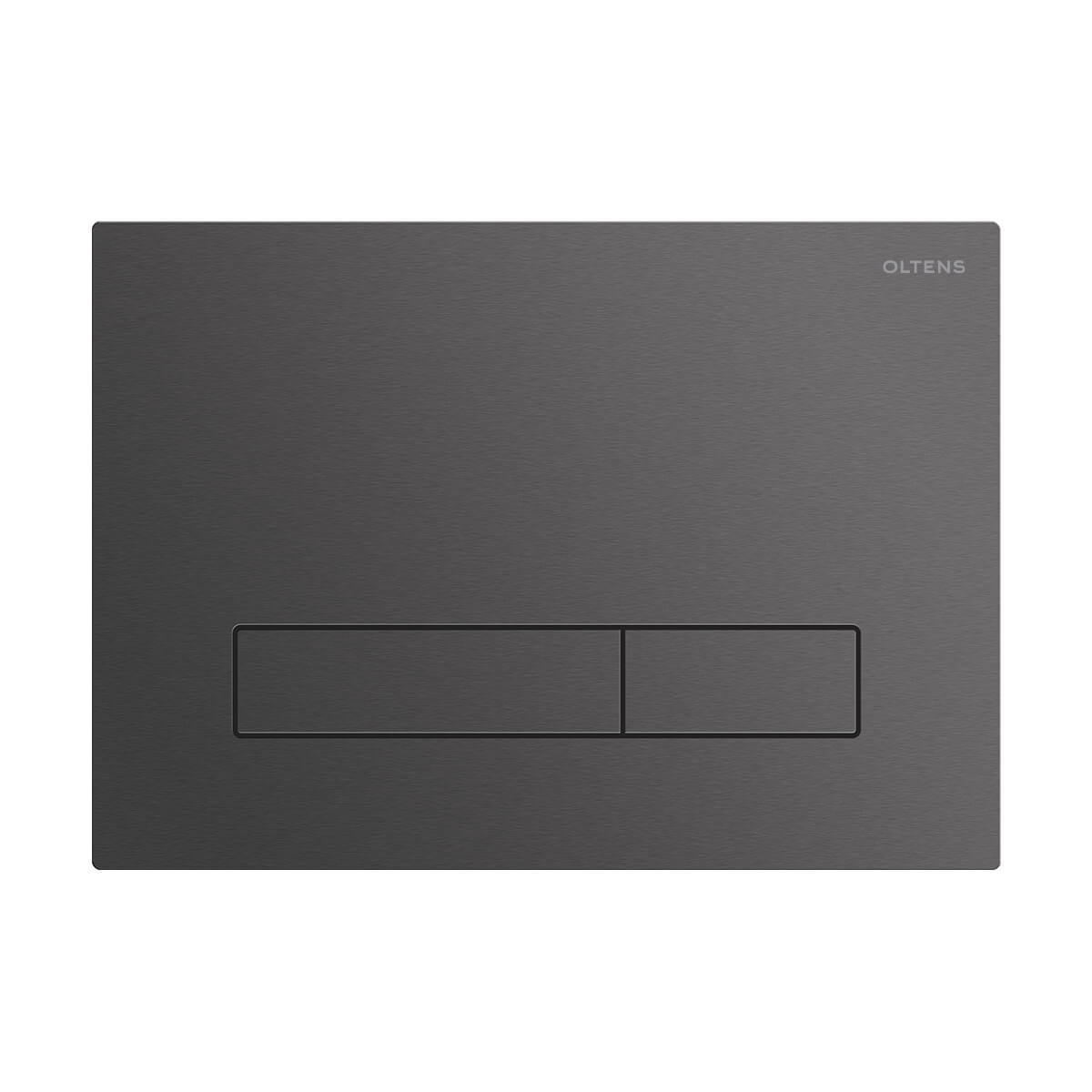 Oltens Torne SteelCore splachovacie tlačidlo do toalety grafitová 57000400