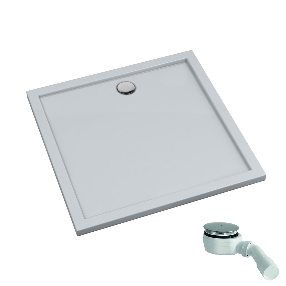 Schedpol Corrina New štvorcová sprchová vanička 90x90 cm biela 3.4931