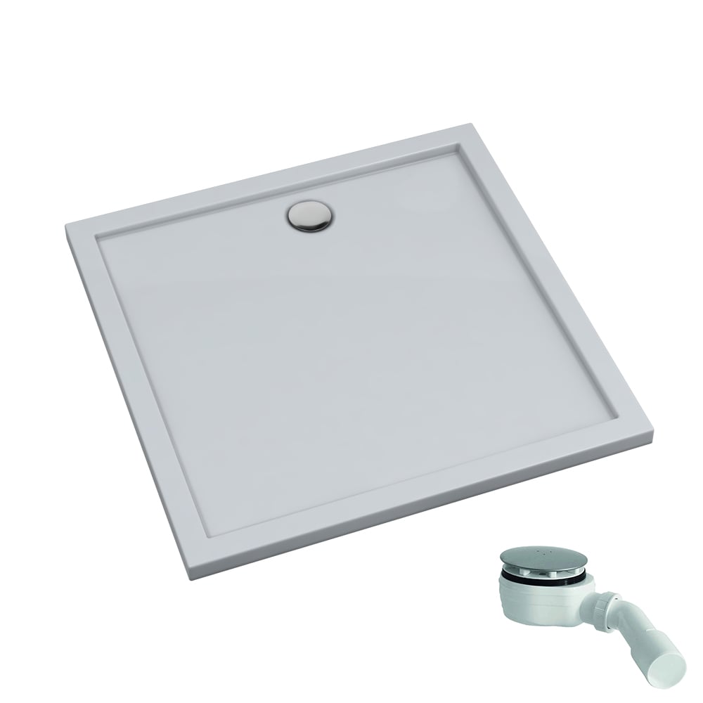Schedpol Corrina New štvorcová sprchová vanička 80x80 cm biela 3.4930