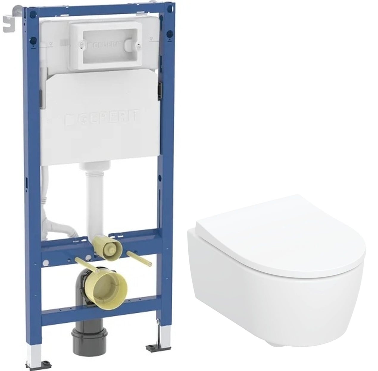 Súprava WC misa Geberit iCon 503.232.00.1, podomietková konštrukcia Geberit Duofix 111.170.00.2