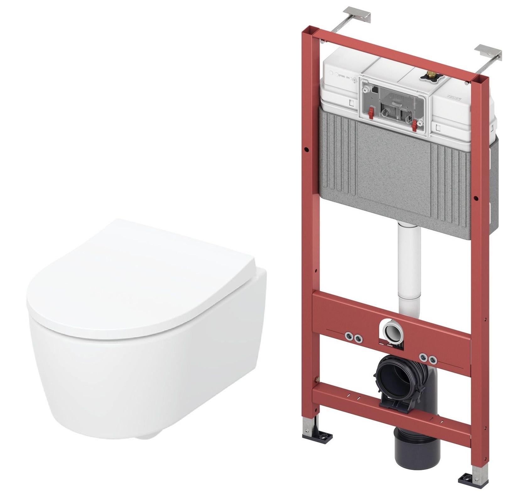 Súprava WC misa Geberit iCon 503.232.00.1, podomietková konštrukcia Tece Base 9400407