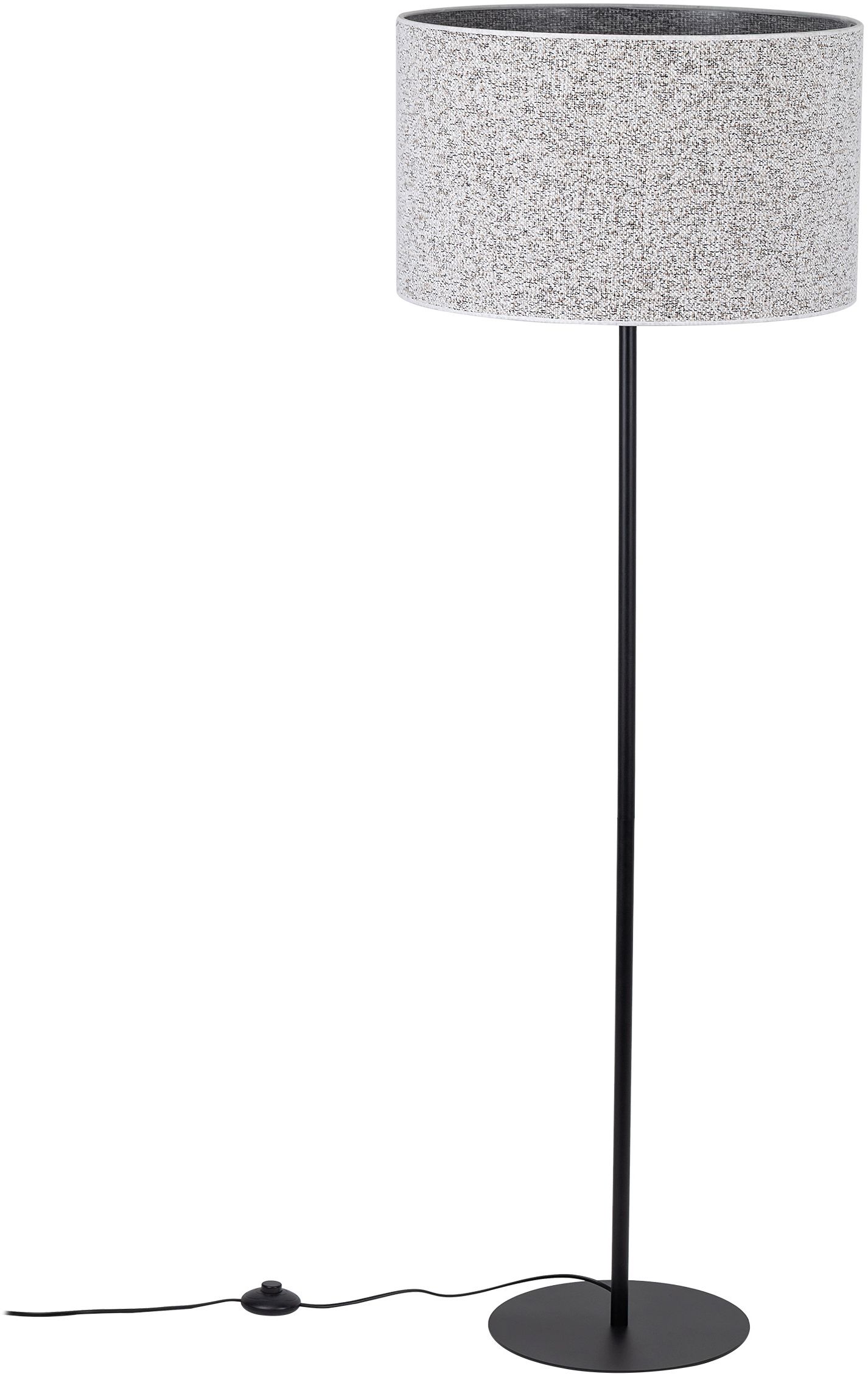 TK Lighting Vellum stojaca lampa 1x15 W čierna 16166