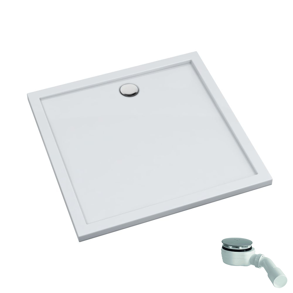 Schedpol Caspar New štvorcová sprchová vanička 100x100 cm biela 3.2832
