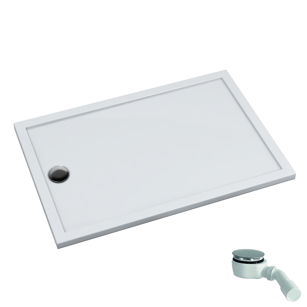 Schedpol Caspar New obdĺžniková sprchová vanička 130x80 cm biela 3.2839