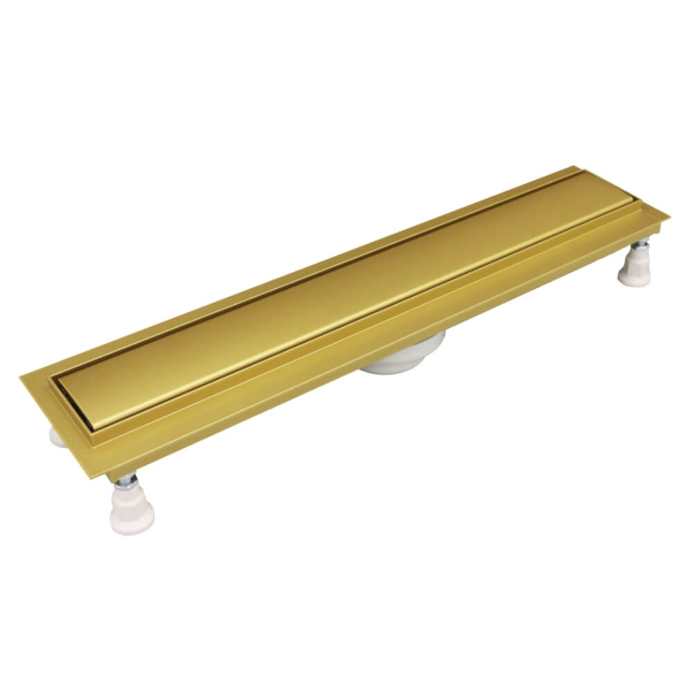 Schedpol Base-Low Gold - Gold Steel lineárny odtok 100 cm zlatá OLSL100/ZST-LOW