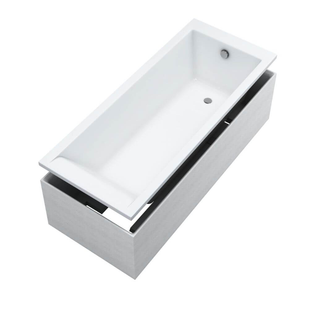 Schedpol Ferra Set vaňa s nosičom 170x75 cm biela 3.534/NO-9.114