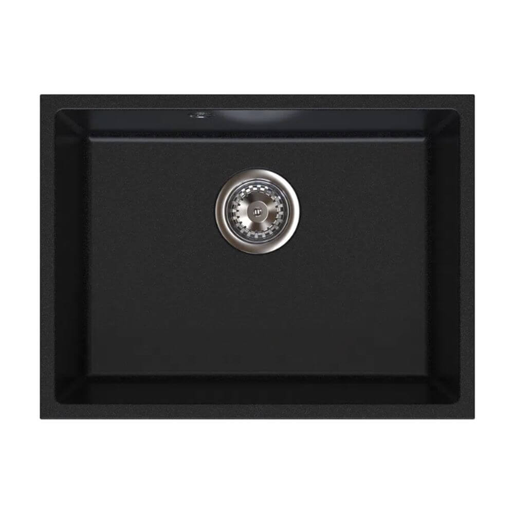 Ferro Stampo granitový drez 54x40 cm sivá/grafitová/ónyxová DRGS1-U/40/54BA