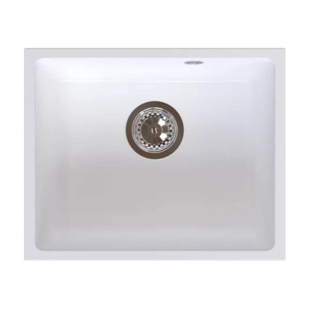 Ferro Stampo granitový drez 46x38 cm biela DRGS1-U/38/46WH