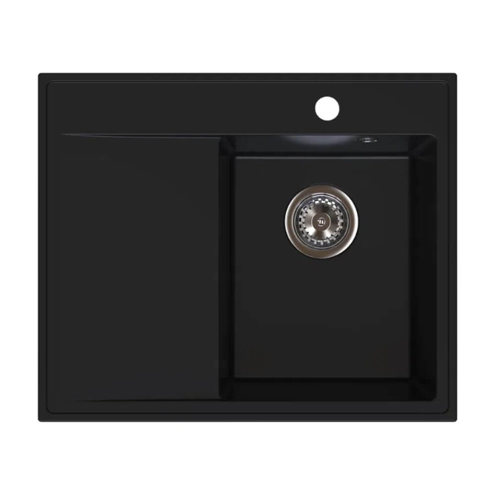 Ferro Stampo granitový drez 60x50 cm čierna DRGS-R/50/60BM