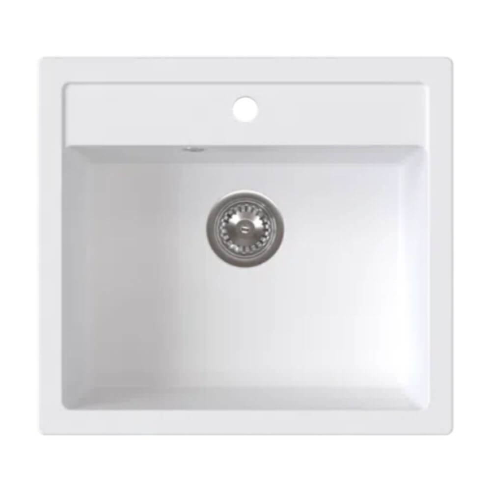 Ferro Stampo granitový drez 56x51 cm biela DRGS1/51/56WH