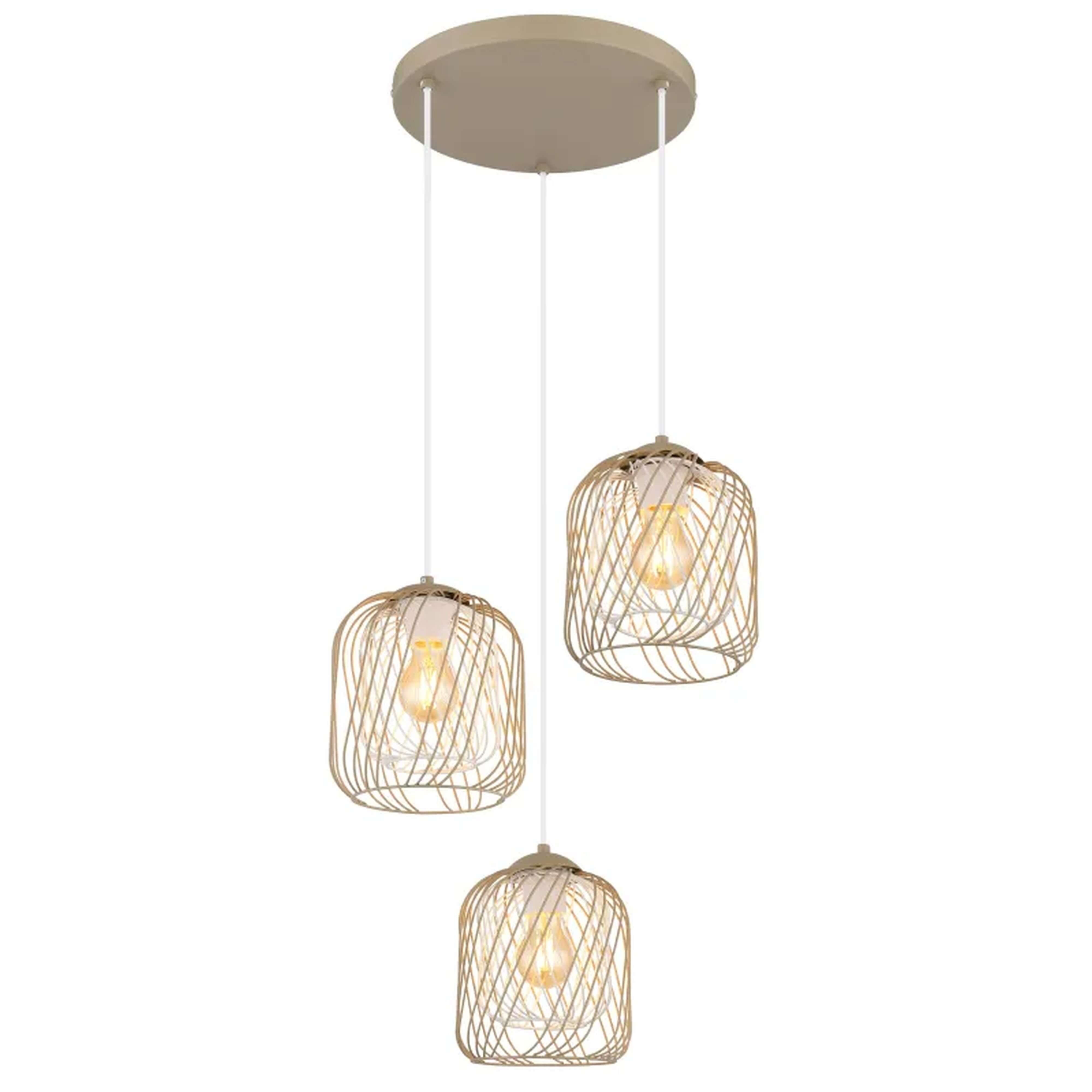 Globo Lighting Dichti závesné svietidlo 3x40 W piesková 15965-3HR