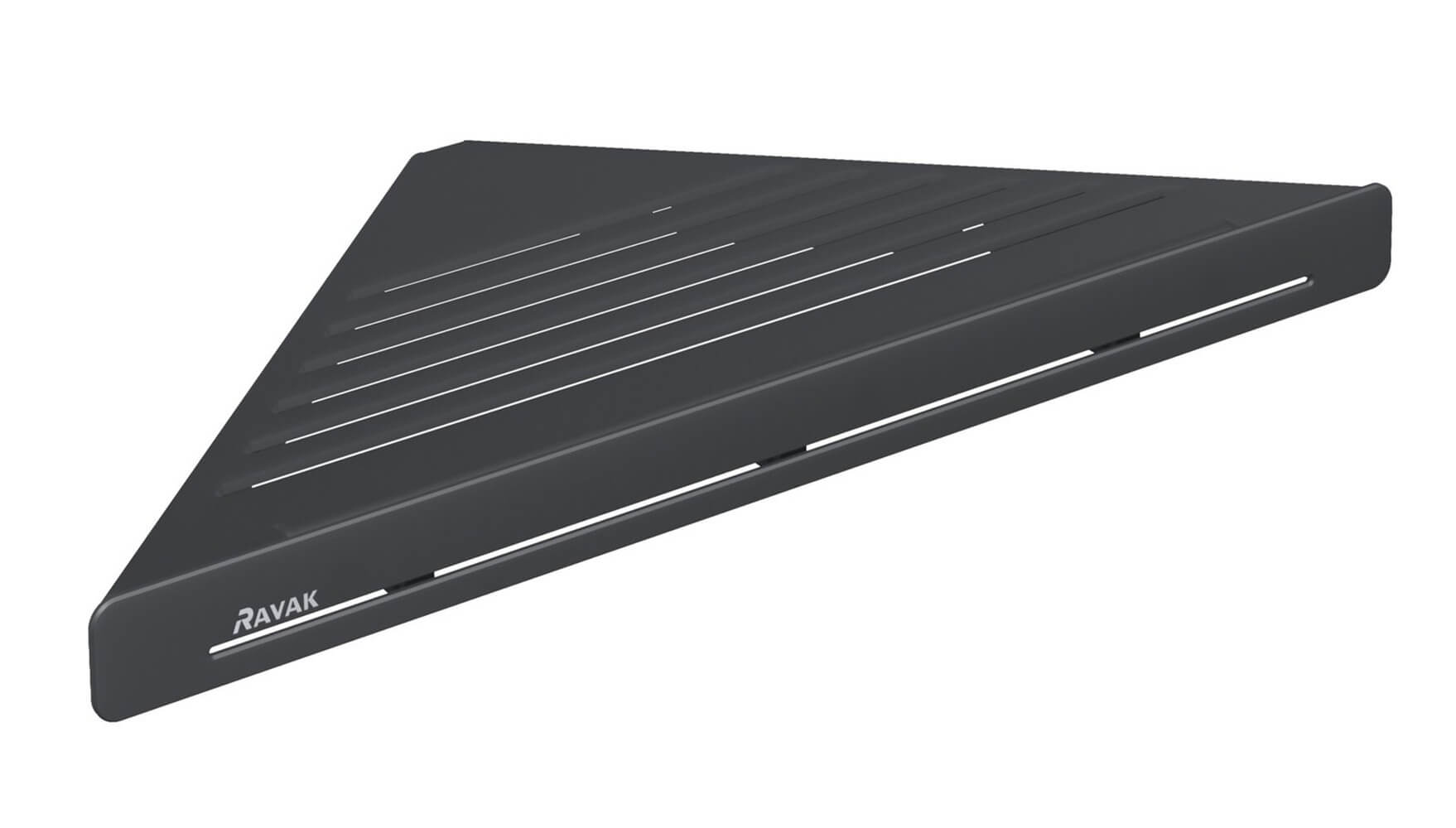 Ravak Slim polica čierna X07P650