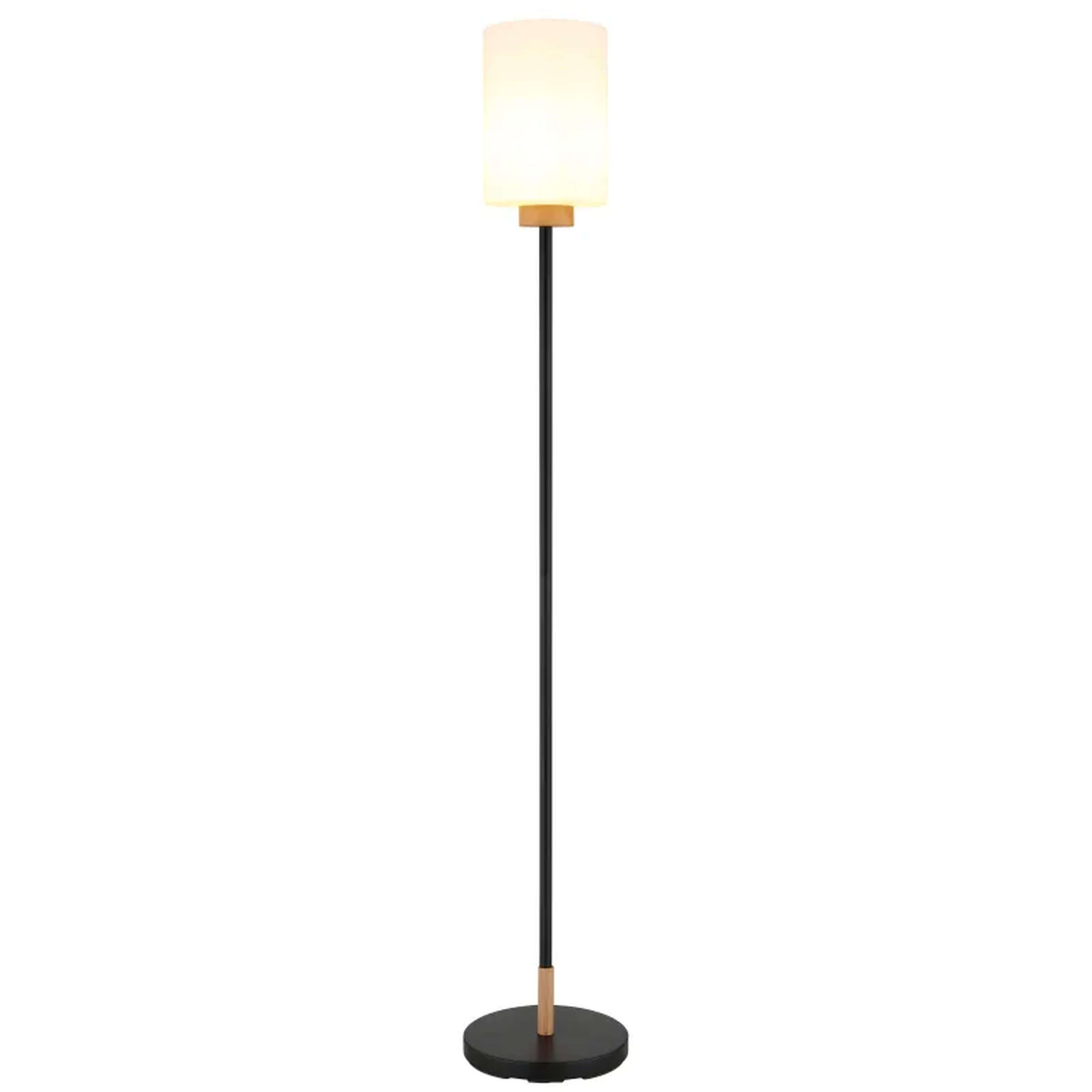 Globo Lighting Rowena stojaca lampa 1x60 W biela-čierna 15977S