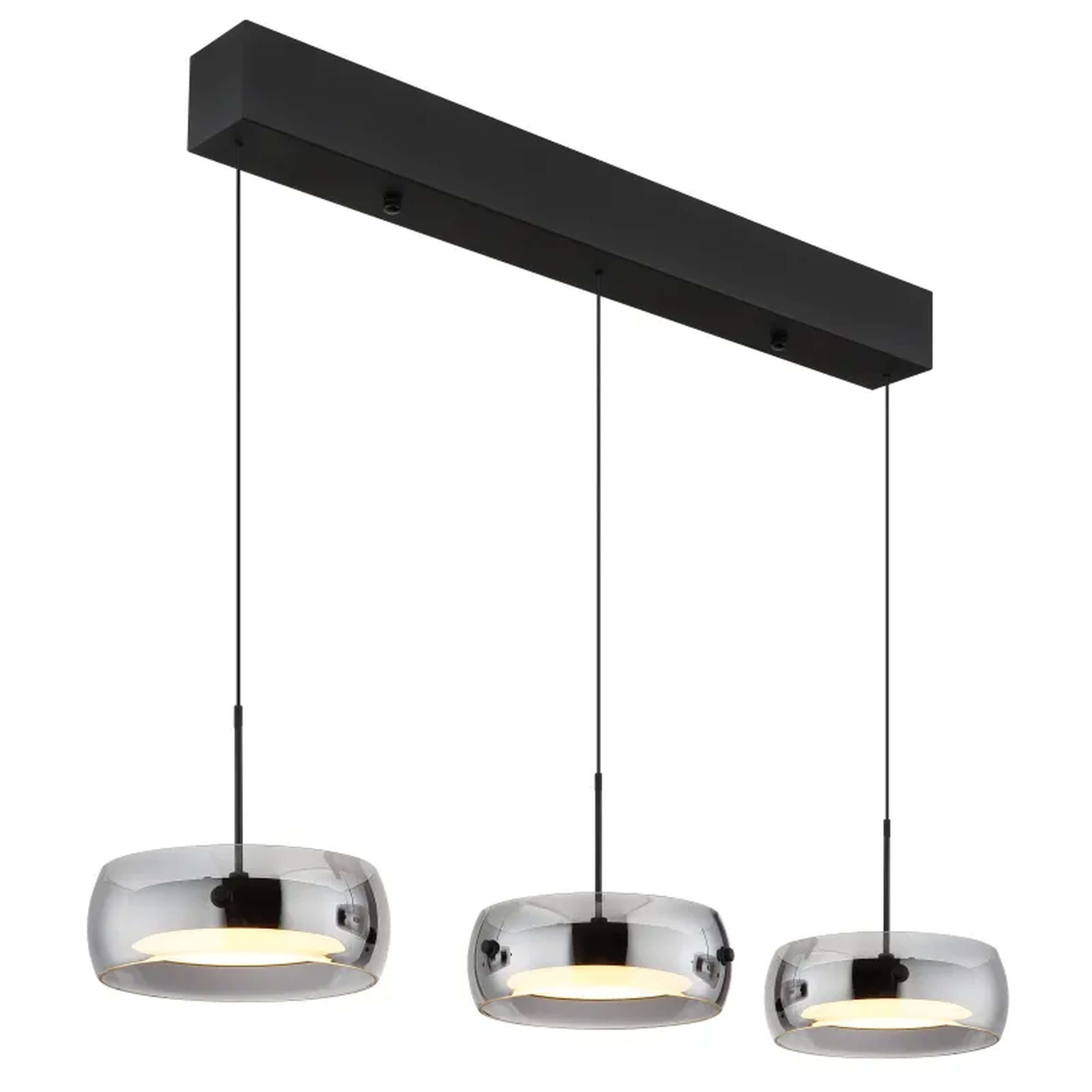 Globo Lighting Livion závesné svietidlo 3x30 W čierna 16058-3