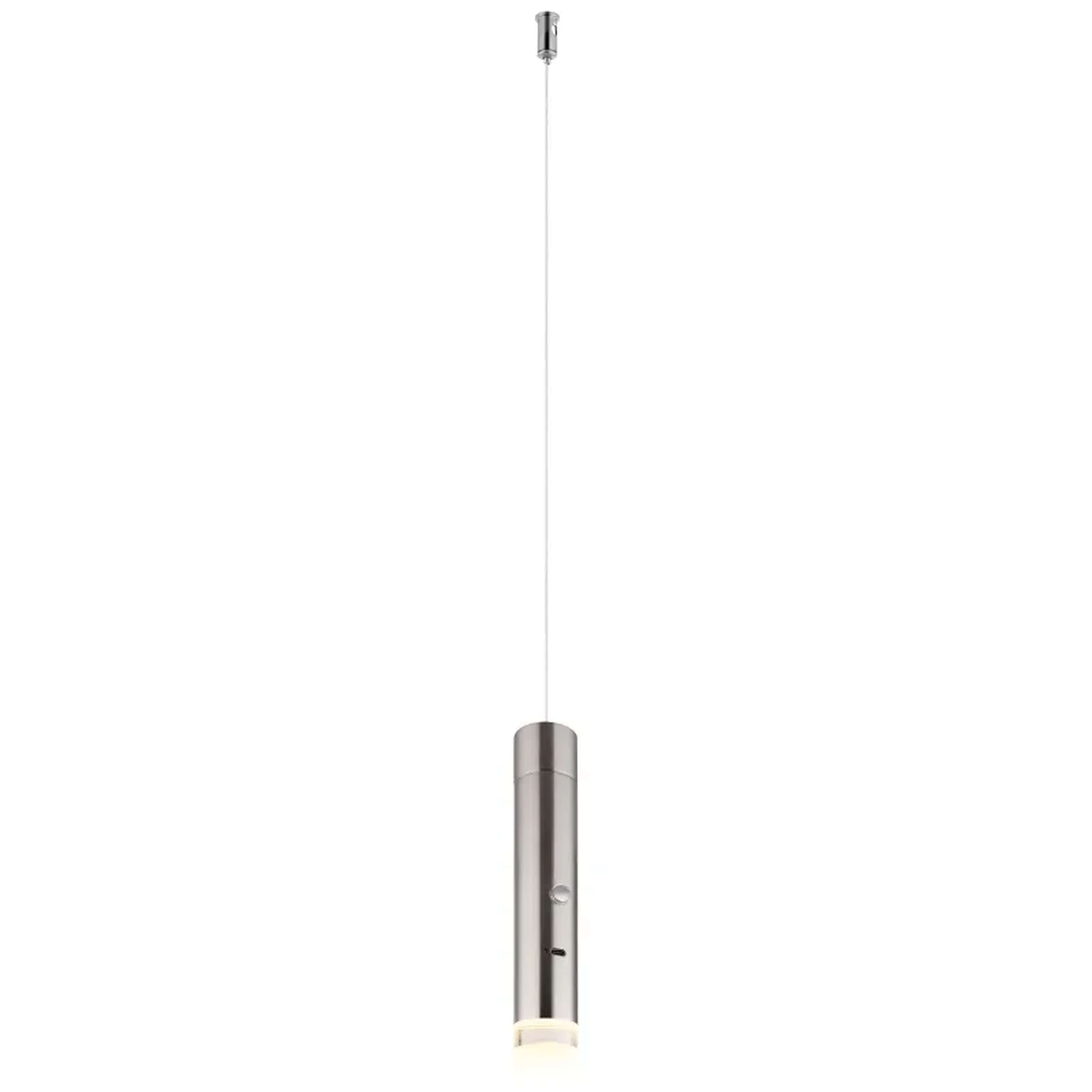 Globo Lighting Pelo závesné svietidlo 1x2 W priehľadná-strieborná 16060N