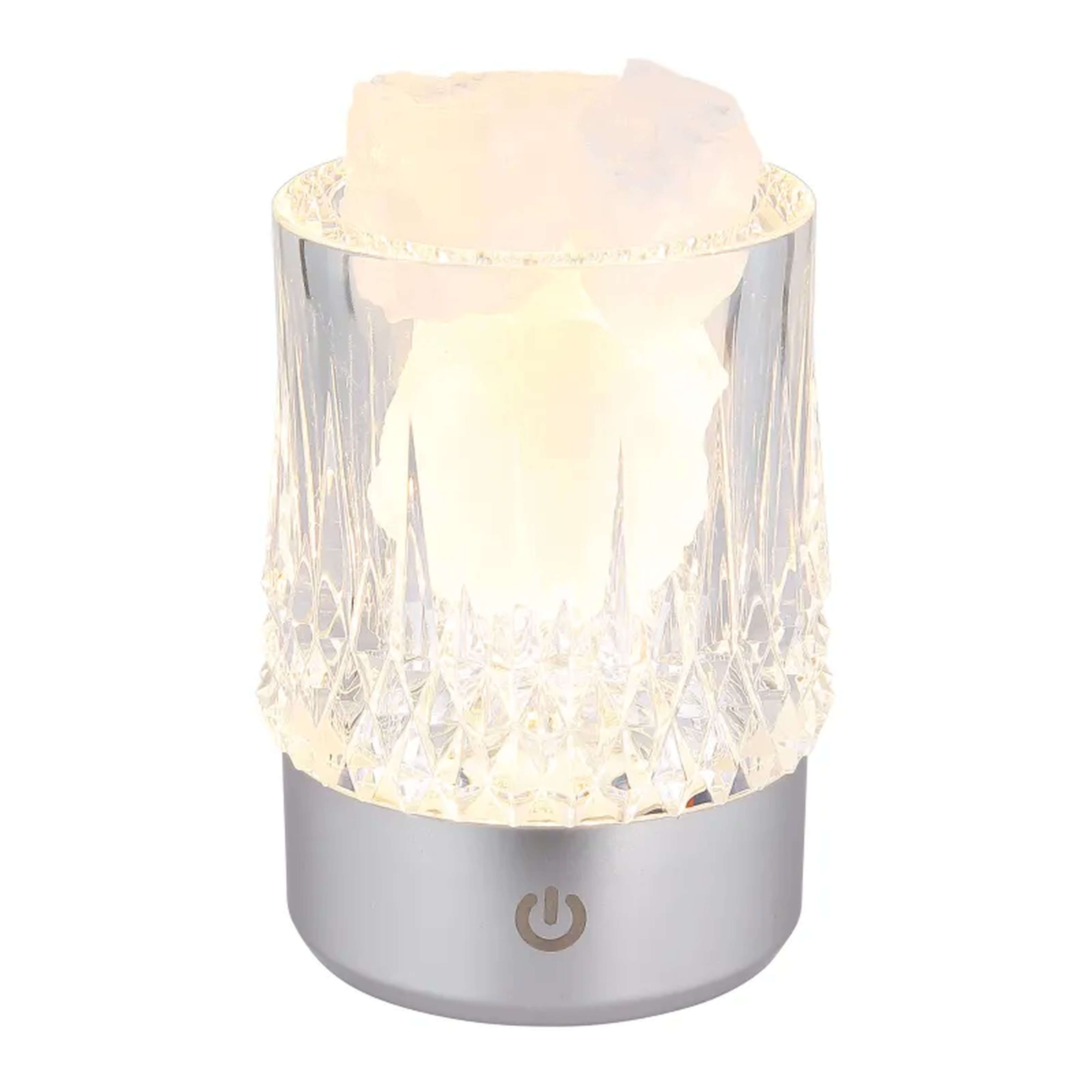 Globo Lighting Lizzy stolová lampa 1x1 W priehľadná-strieborná 21044S