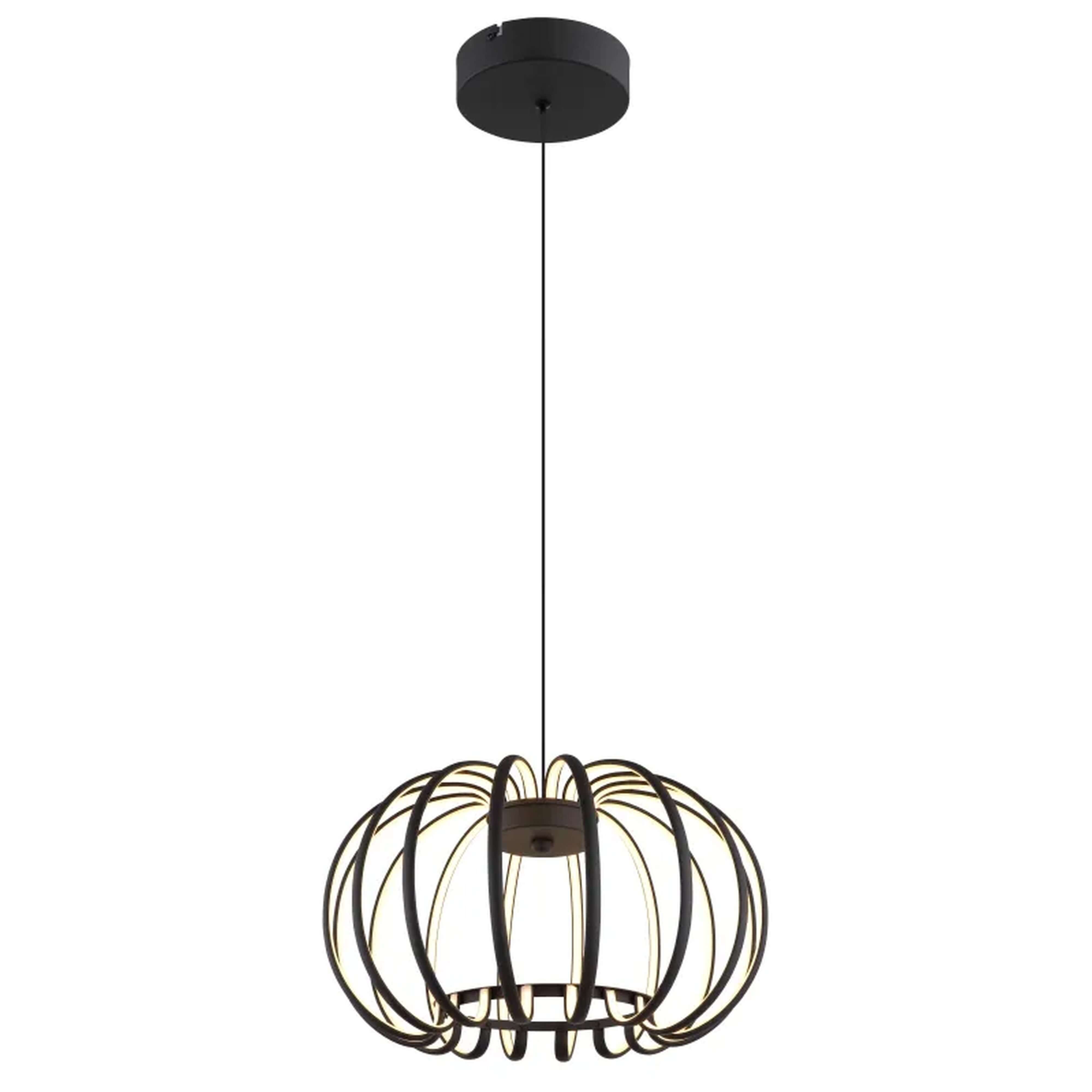 Globo Lighting Ribbon závesné svietidlo 1x40 W čierna 15946B