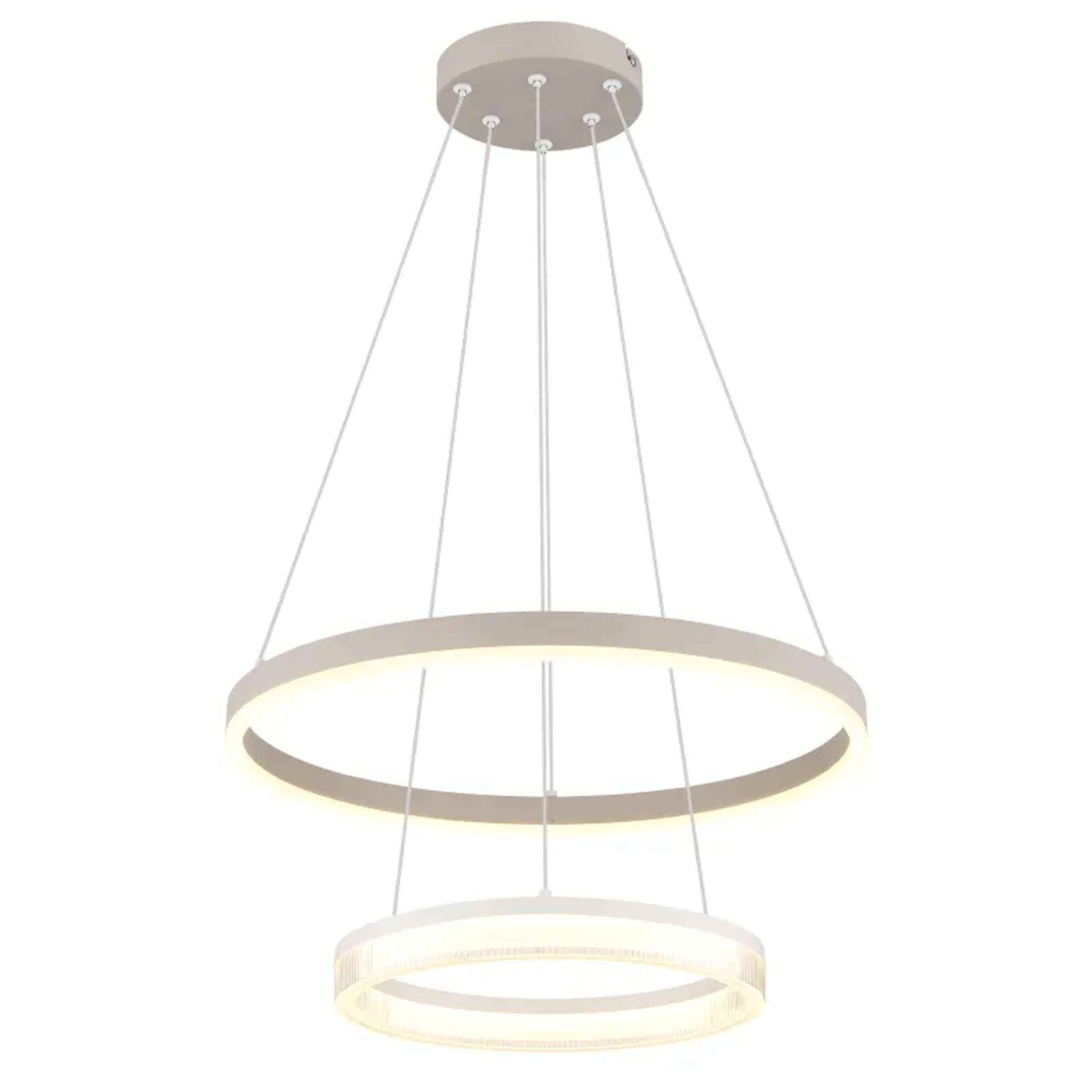 Globo Lighting Marlenne závesné svietidlo 1x30 W biela-piesková 48046H1