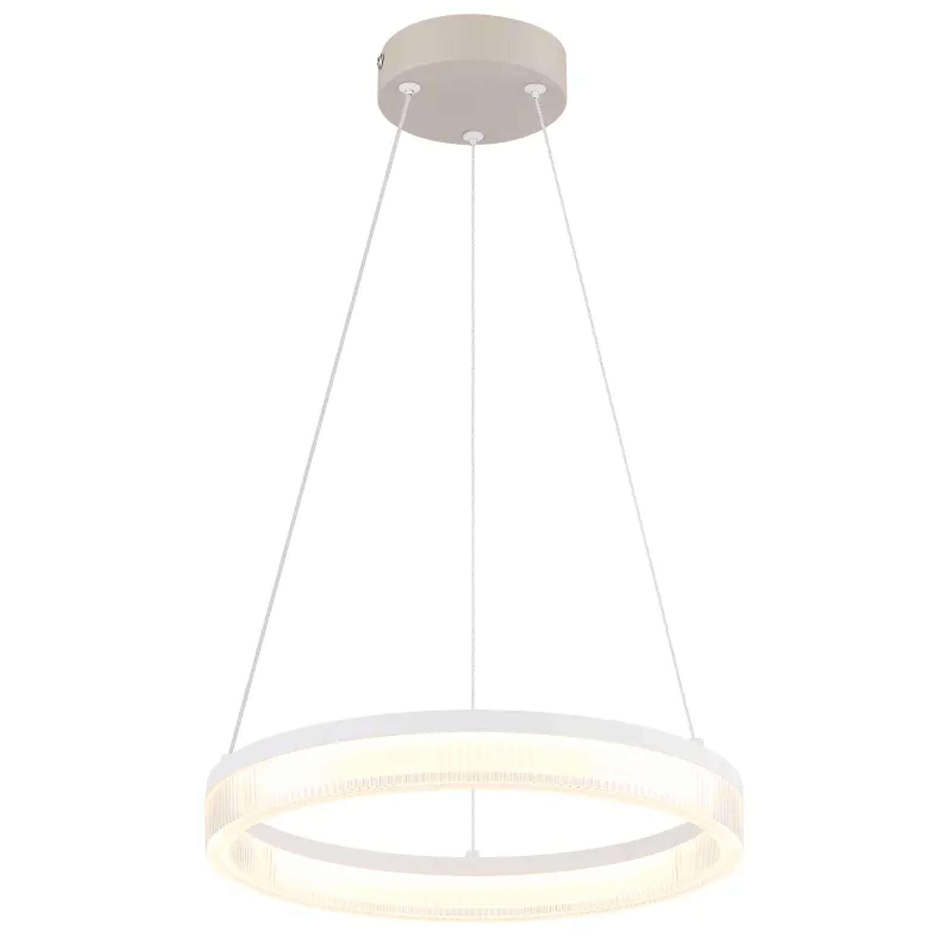 Globo Lighting Zara závesné svietidlo 1x16 W biela-piesková 48046H
