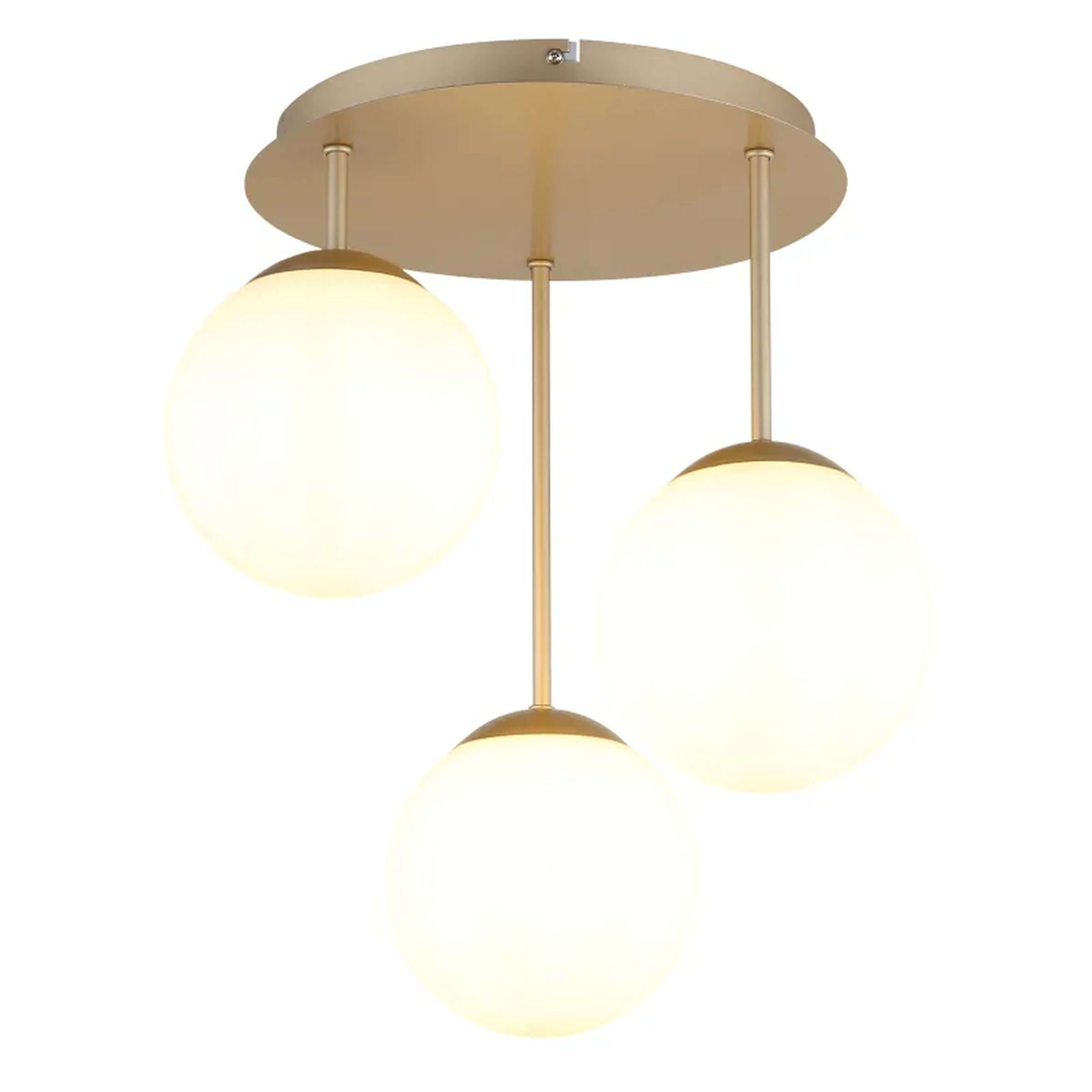 Globo Lighting Harmon stropné svietidlo 3x25 W biela-hnedá 47441-3CH