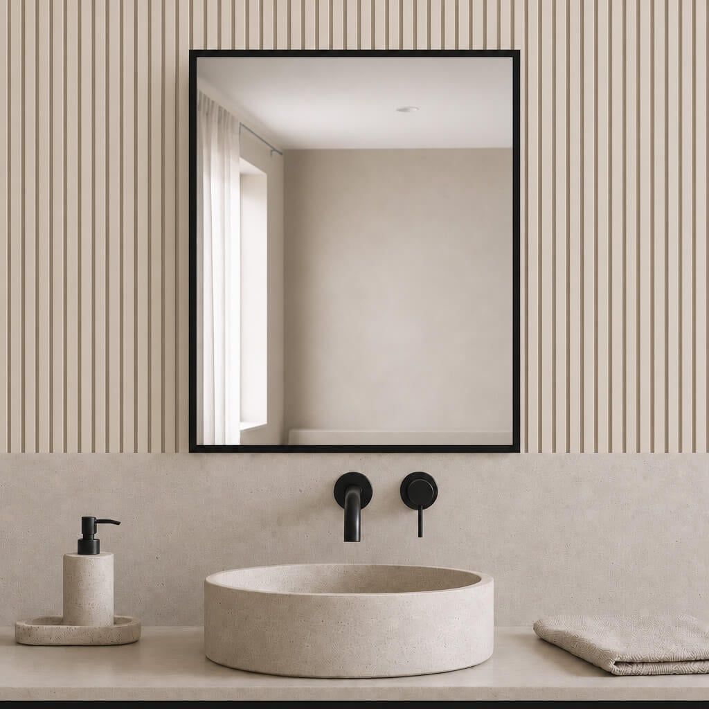 Baltica Design Aluma zrkadlo 50x60 cm odĺžnikový čierna 5904107933450