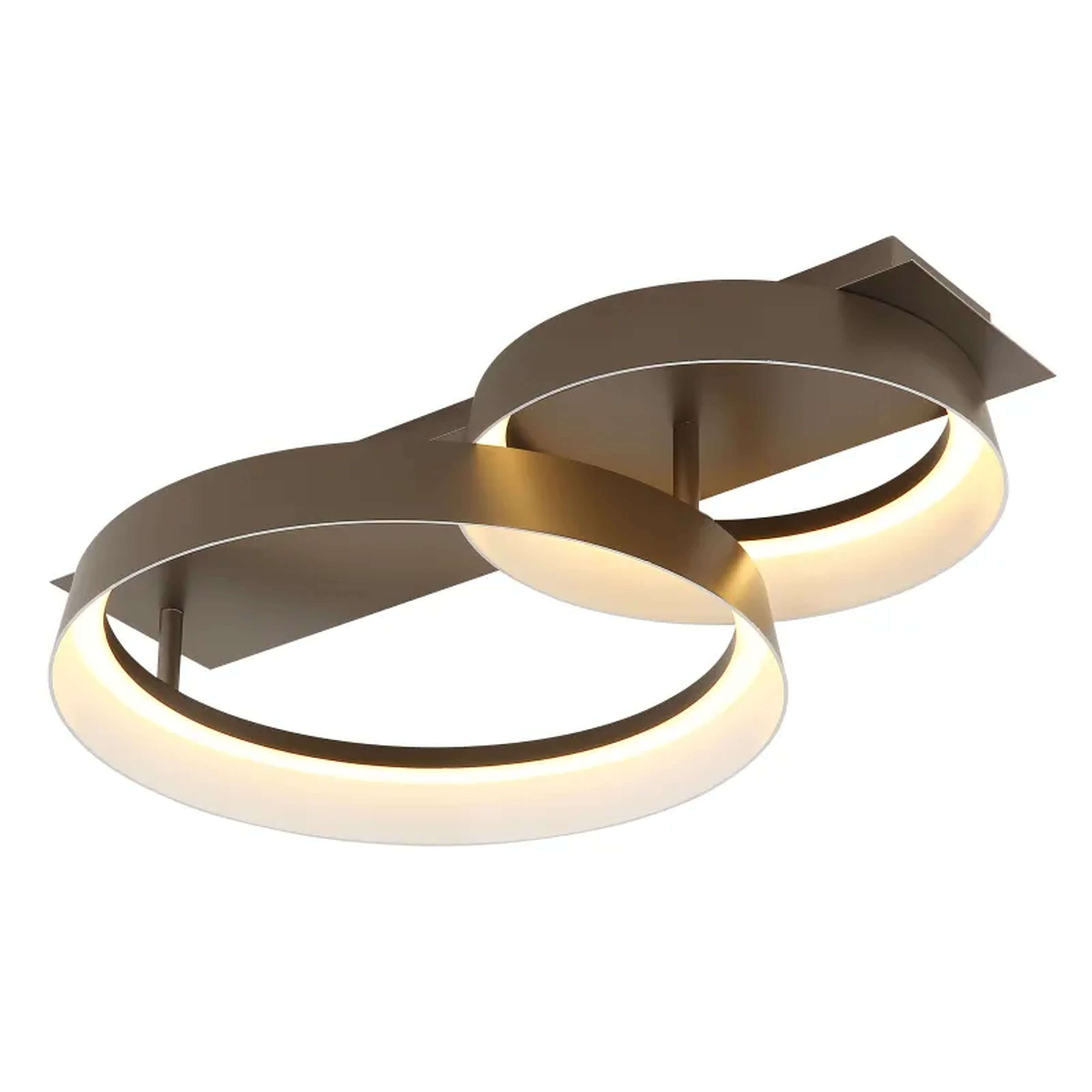 Globo Lighting Syrakus stropné svietidlo 2x24 W hnedá 48048D1