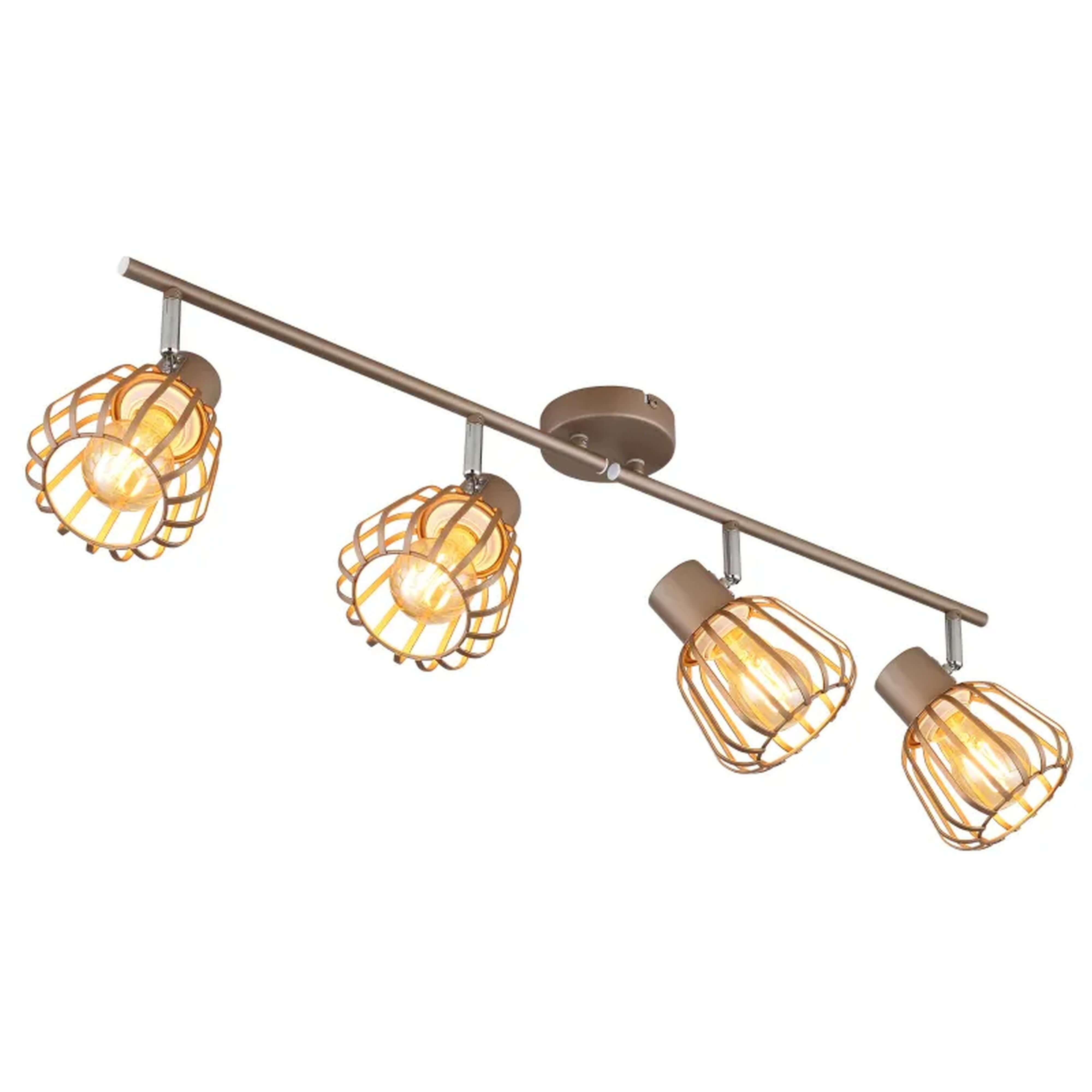 Globo Lighting Olin stropné svietidlo 4x40 W hnedá 54663-4