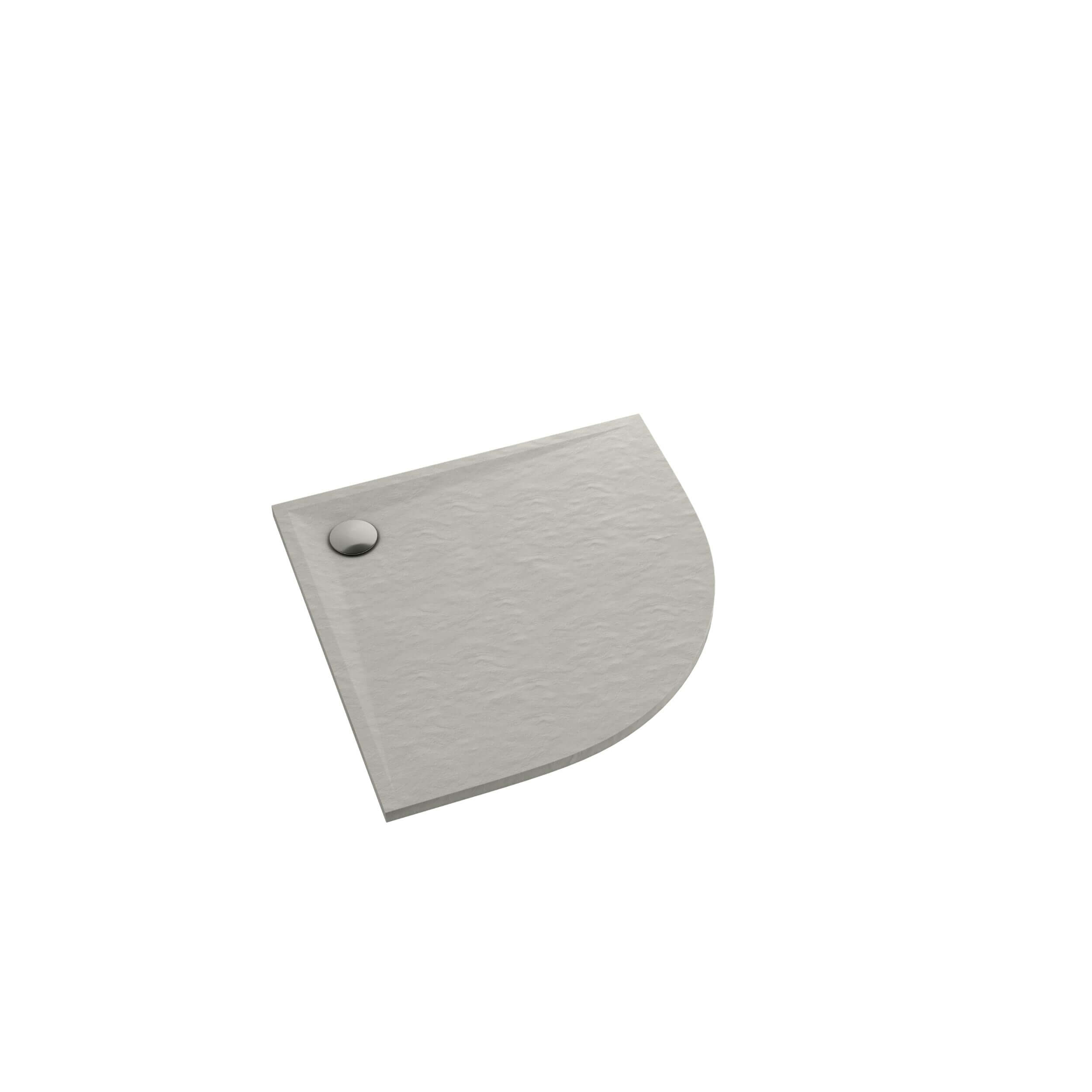 Schedpol Etrusco Cement Stone polkruhová sprchová vanička 90x90 cm cementová 3.464/CT/ST