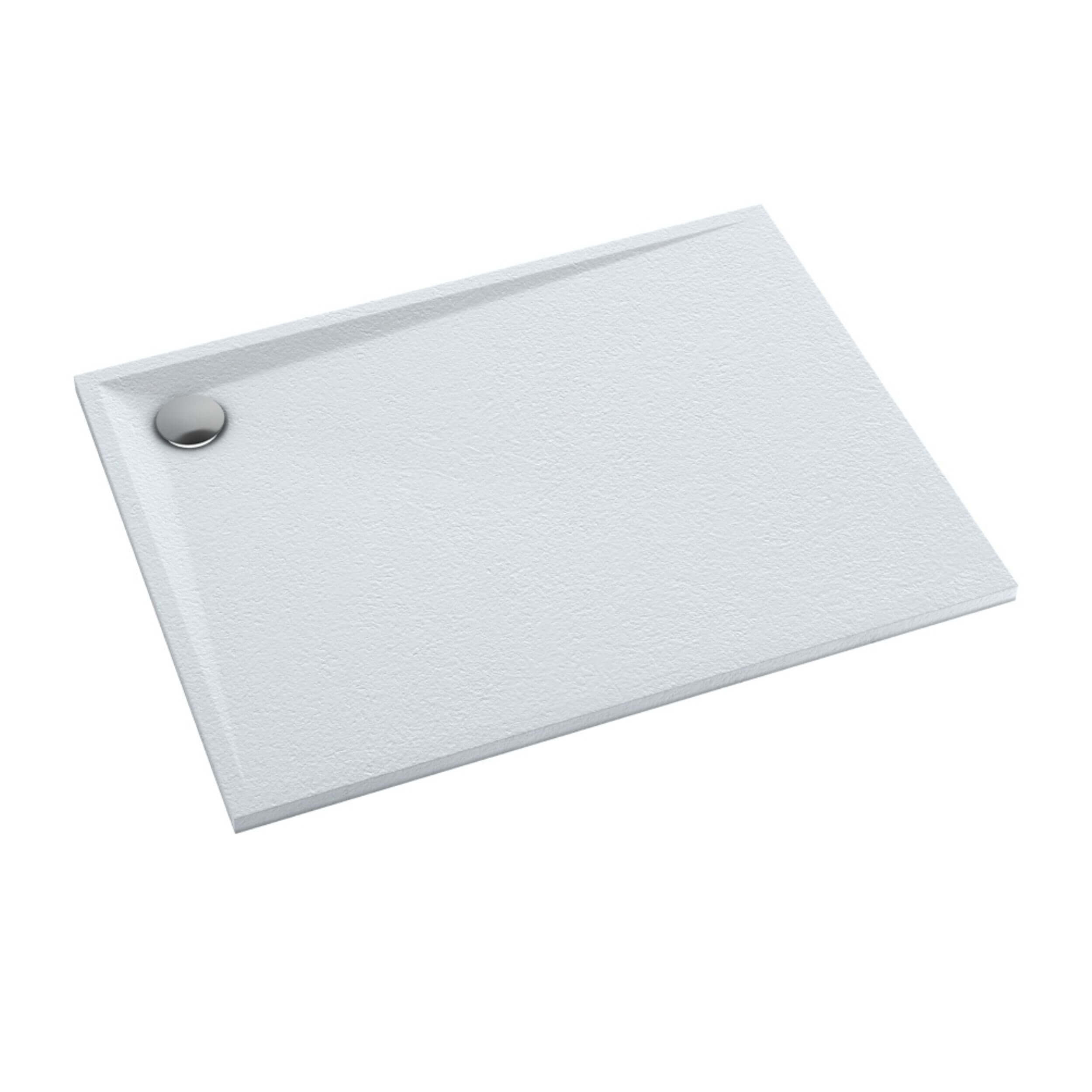 Schedpol Etrusco Grooved White Stone obdĺžniková sprchová vanička 140x80 cm biela 3.467/B/GR